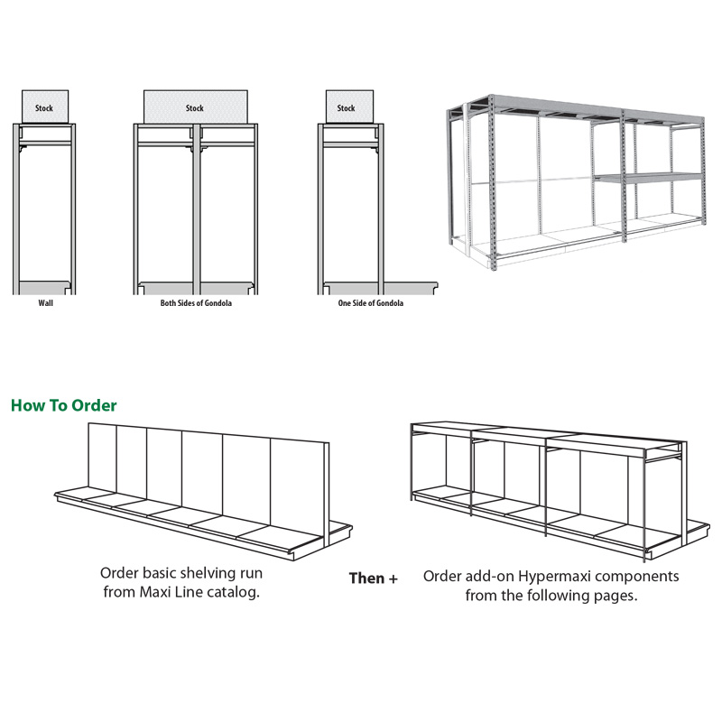 Maxi Line Shelves and Accessories - Madix Inc.