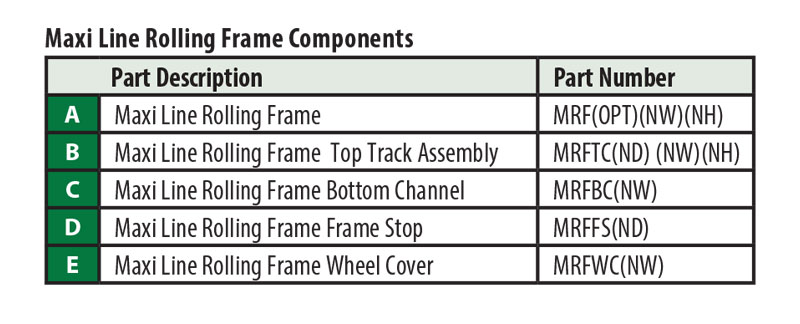 Maxi Line Rolling Frame