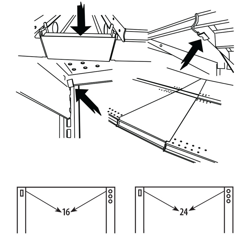 Spacer System for Curved Gondola