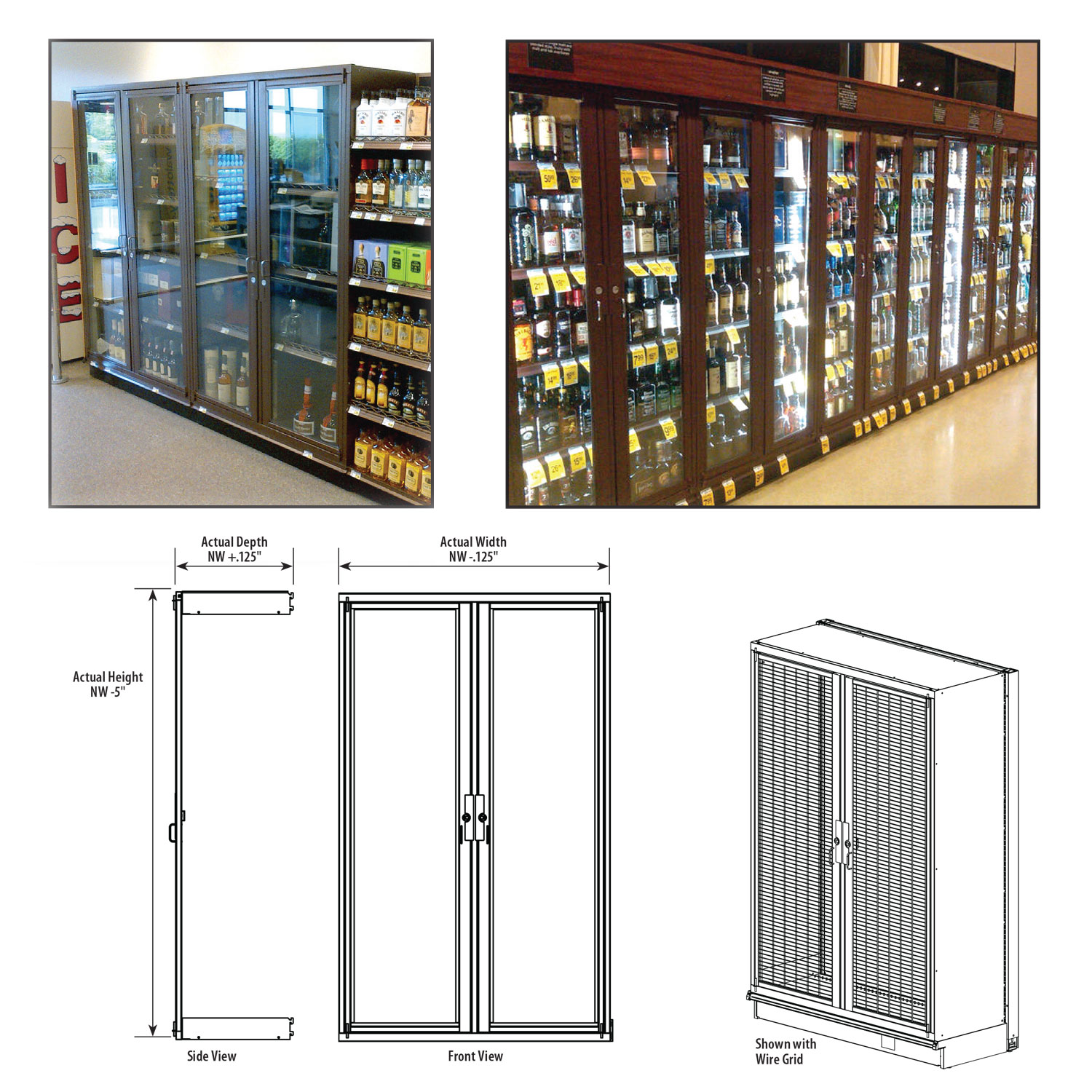 Liquor Security Cabinet Gondola Lock-Up System by Madix