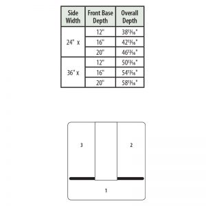 Three-Way End Merchandiser (shown with optional canopy) | Madix, Inc.