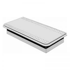 Freestanding Metal End Flat, S-Style Base Shelf