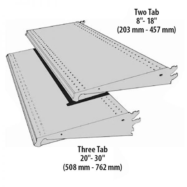 Standard Upper Shelf Flat, 15˚ or 30˚ Downslope