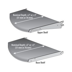 Standard Upper & Base Shelf with Multi Radius Front