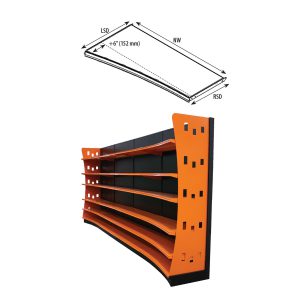 Half-Radius Concave Base Shelf