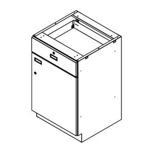 Pharmacy Metal Cabinet Single Door, Single Drawer Unit