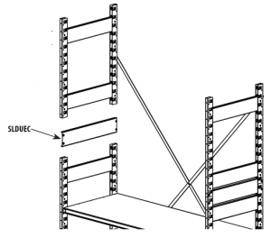 Steel Storage Shelving Extension Upright Connector | Madix, Inc.