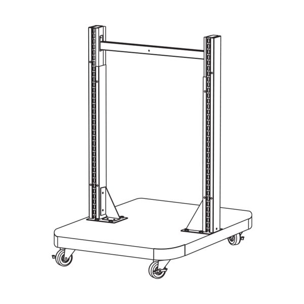 Rolling Double-Sided Gondola Merchandiser